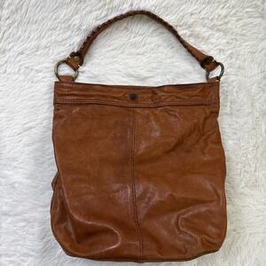 Lucky Brand Hobo Bag 100% Lamb Leather Reddish Brown Medium Purse